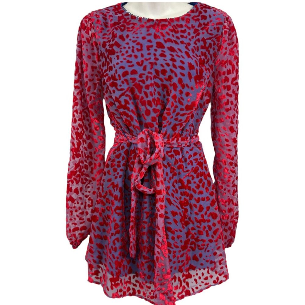 HOUSE OF HARLOW 1960 x REVOLVE Shawna Long Sleeve Dress in Cobalt Size L NWT - Picture 6 of 16